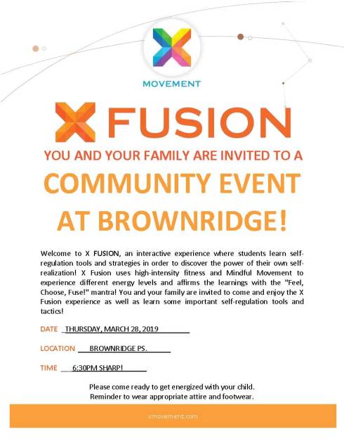 X Fusion Community Event Invite